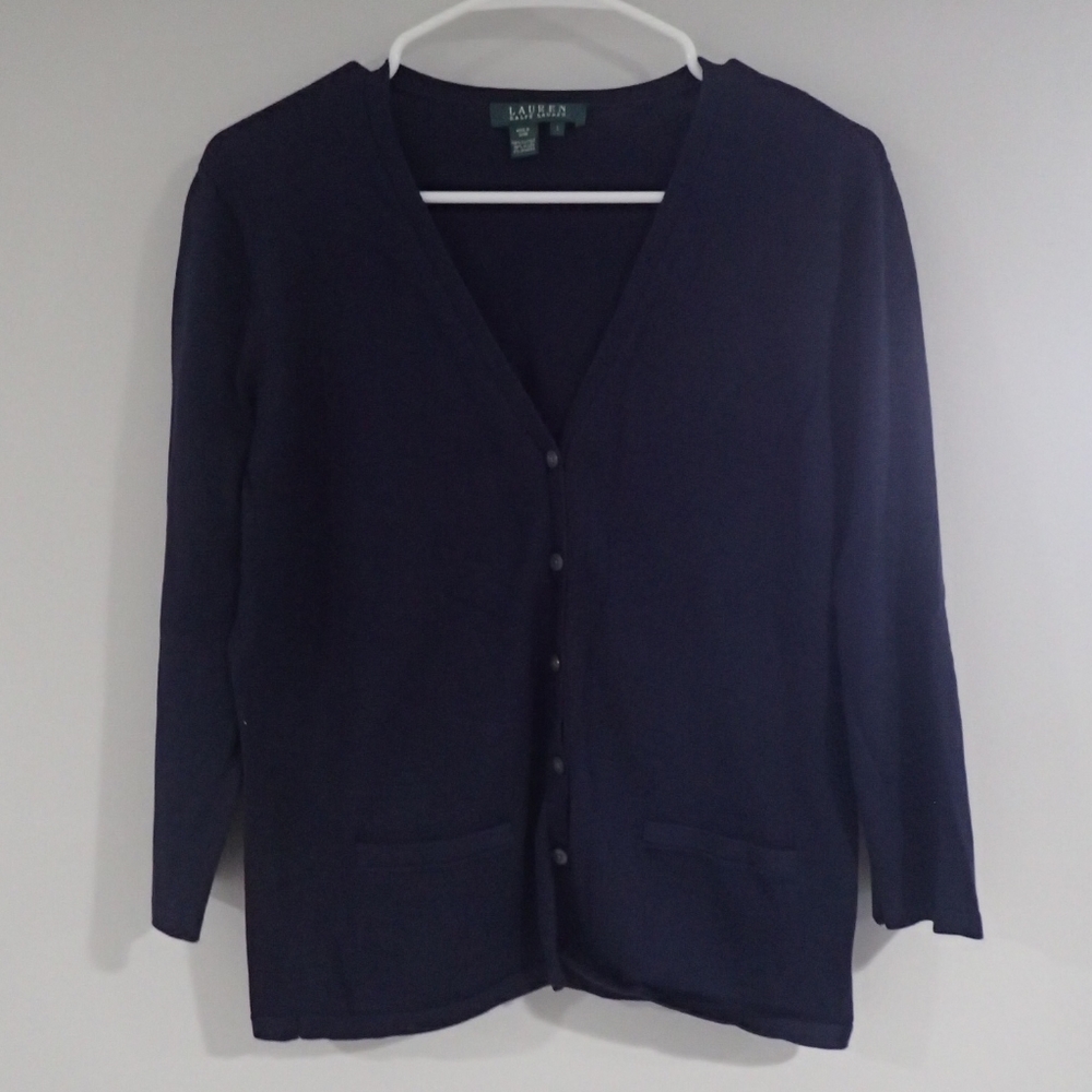 Lauren Ralph Lauren Navy Cardigan